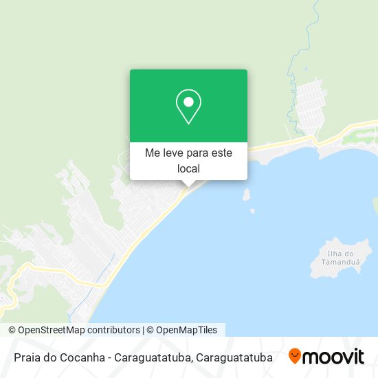 Praia do Cocanha - Caraguatatuba mapa