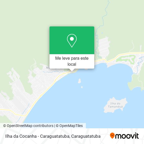 Ilha da Cocanha - Caraguatatuba mapa