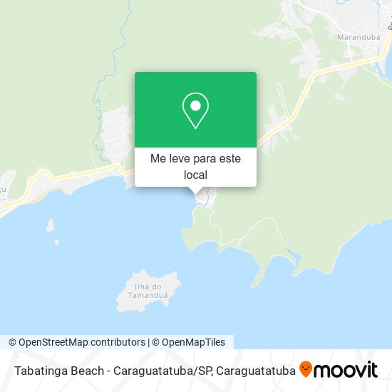 Tabatinga Beach - Caraguatatuba / SP mapa