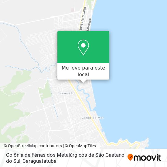 Colônia de Férias dos Metalúrgicos de São Caetano do Sul mapa
