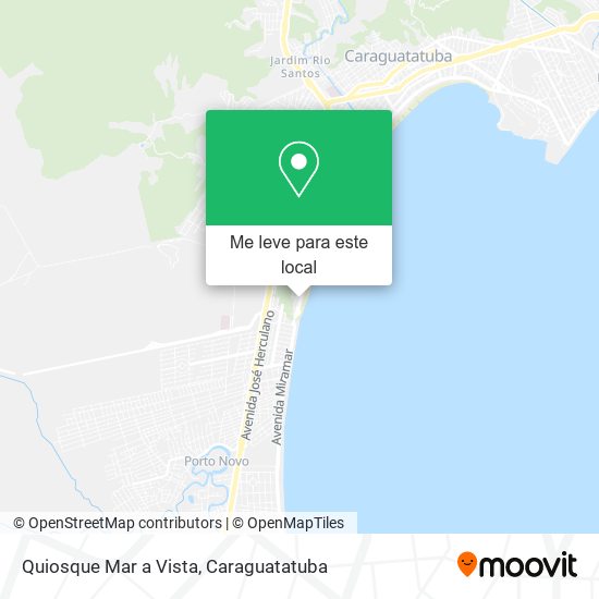 Quiosque Mar a Vista mapa