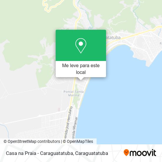 Casa na Praia - Caraguatatuba mapa