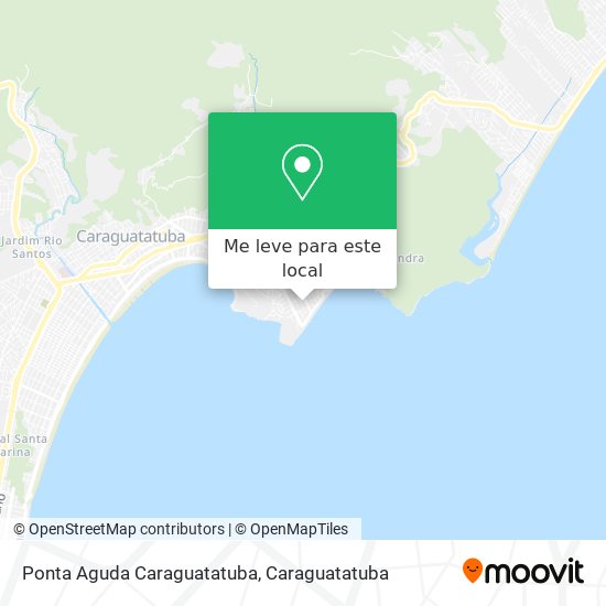 Ponta Aguda Caraguatatuba mapa