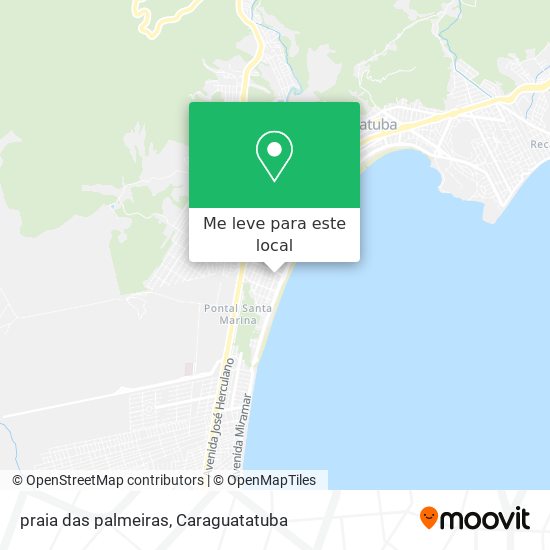 praia das palmeiras mapa
