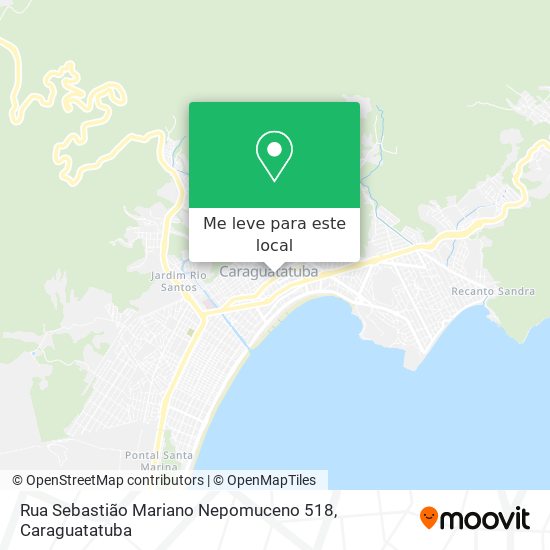 Rua Sebastião Mariano Nepomuceno 518 mapa