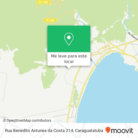 Rua Benedito Antunes da Costa 214 mapa
