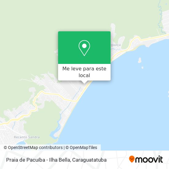 Praia de Pacuíba - Ilha Bella mapa