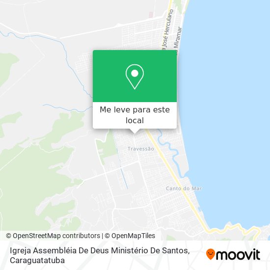 Igreja Assembléia De Deus Ministério De Santos mapa