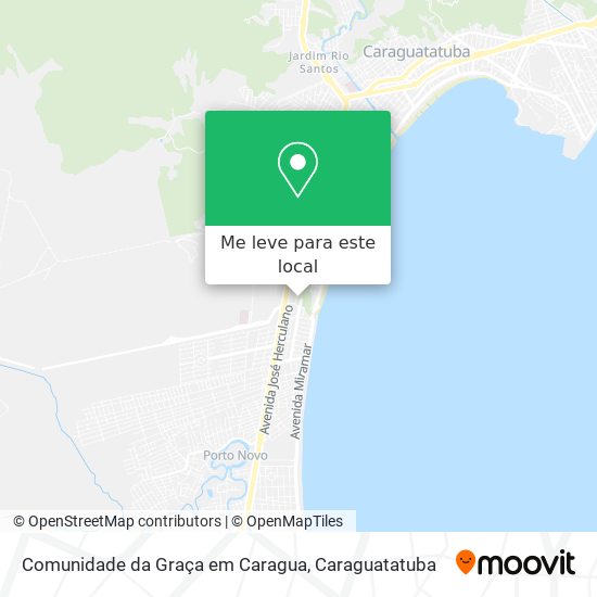 Comunidade da Graça em Caragua mapa