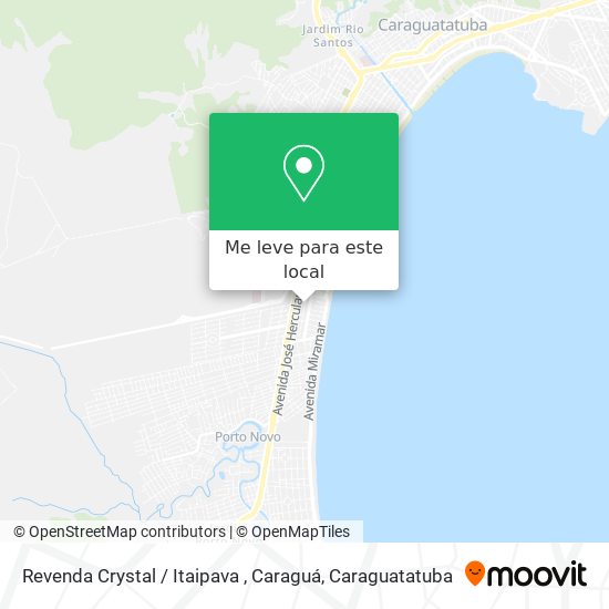 Revenda Crystal / Itaipava , Caraguá mapa