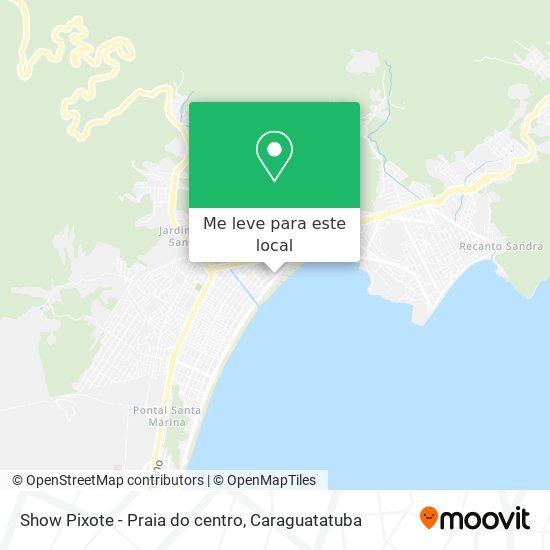 Show Pixote - Praia do centro mapa