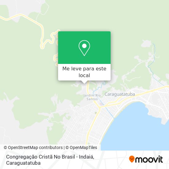 Congregação Cristã No Brasil - Indaiá mapa