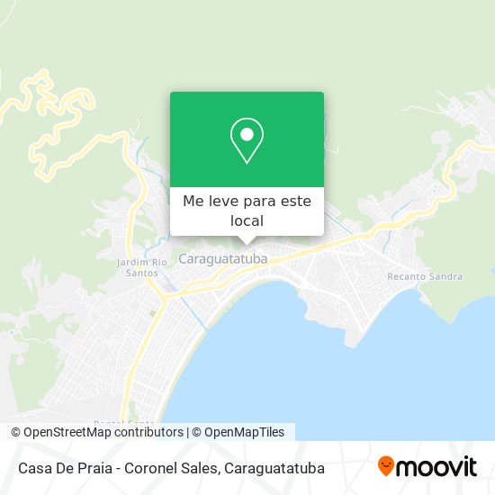 Casa De Praia - Coronel Sales mapa