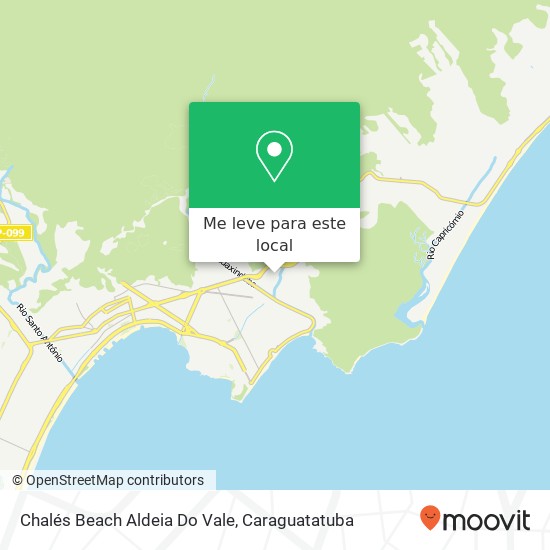 Chalés Beach Aldeia Do Vale mapa