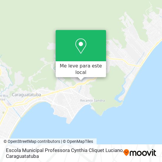 Escola Municipal Professora Cynthia Cliquet Luciano mapa