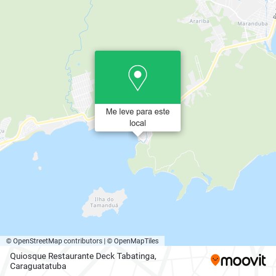 Quiosque Restaurante Deck Tabatinga mapa