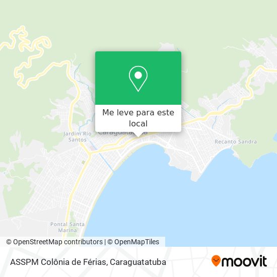 ASSPM Colônia de Férias mapa