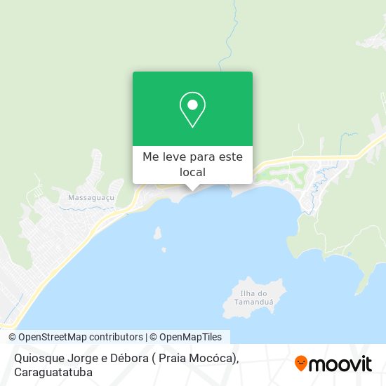Quiosque Jorge e Débora ( Praia Mocóca) mapa