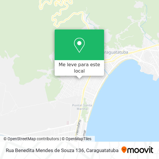 Rua Benedita Mendes de Souza 136 mapa