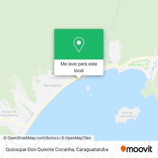 Quiosque Don Quixote Cocanha mapa