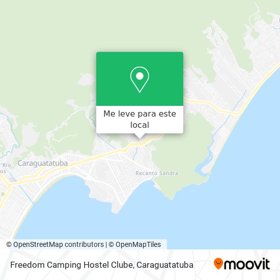 Freedom Camping Hostel Clube mapa