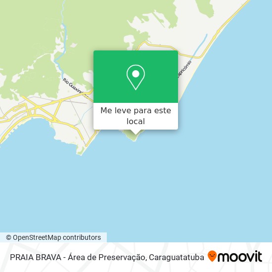 PRAIA BRAVA - Área de Preservação mapa