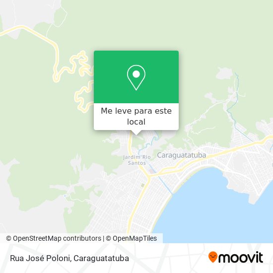 Rua José Poloni mapa
