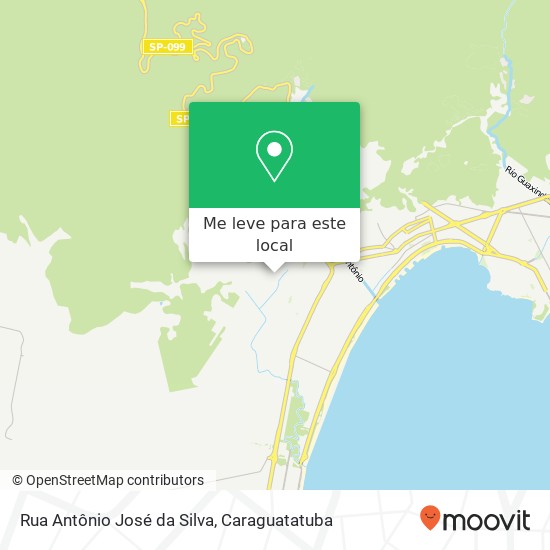 Rua Antônio José da Silva mapa