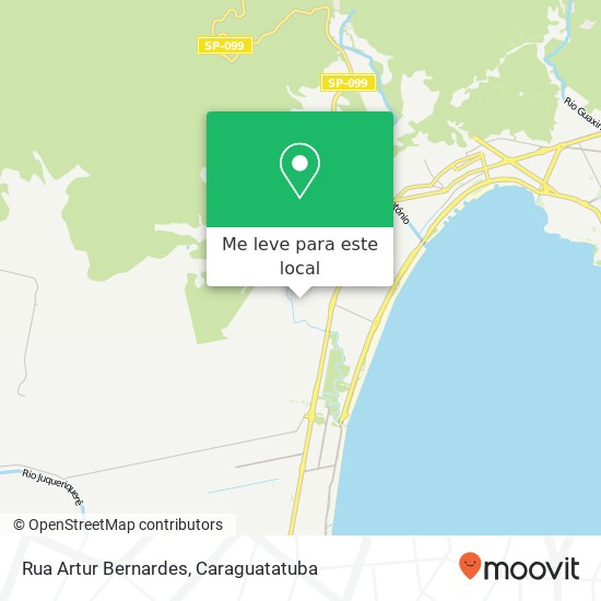 Rua Artur Bernardes mapa