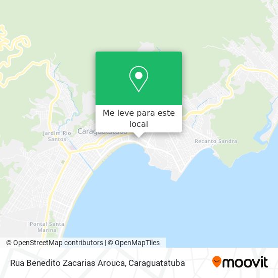 Rua Benedito Zacarias Arouca mapa