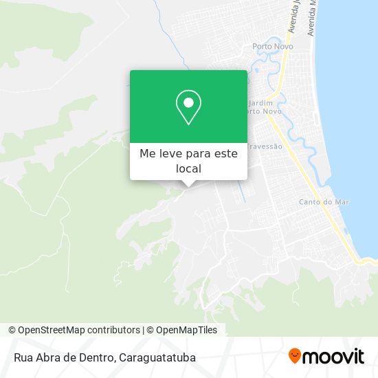 Rua Abra de Dentro mapa