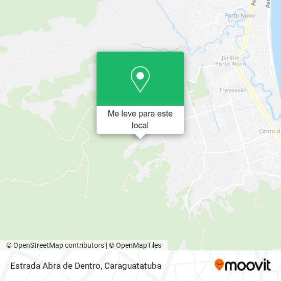 Estrada Abra de Dentro mapa
