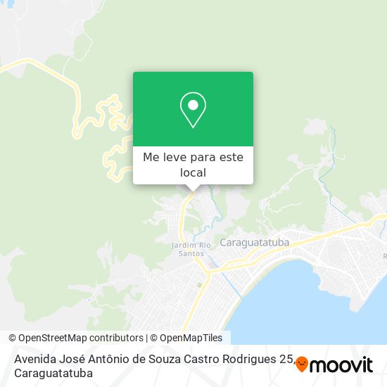 Avenida José Antônio de Souza Castro Rodrigues 25 mapa