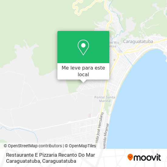 Restaurante E Pizzaria Recanto Do Mar Caraguatatuba mapa