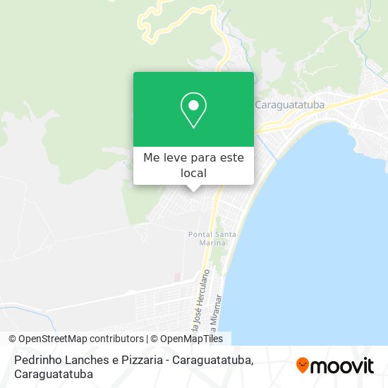 Pedrinho Lanches e Pizzaria - Caraguatatuba mapa