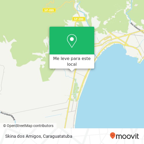 Skina dos Amigos, Rua Marechal Arthur Costa e Silva, 15 Poiares Caraguatatuba-SP 11673-160 mapa