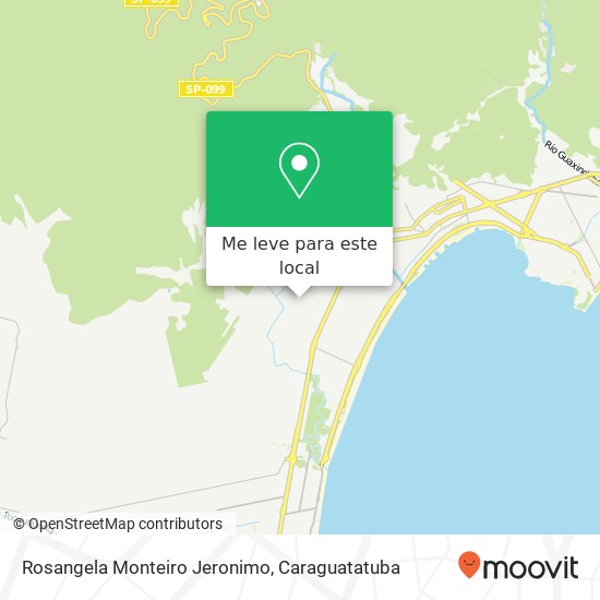 Rosangela Monteiro Jeronimo, Rua Benedita Mendes de Souza, 84 Jardim Progresso Caraguatatuba-SP 11674-680 mapa