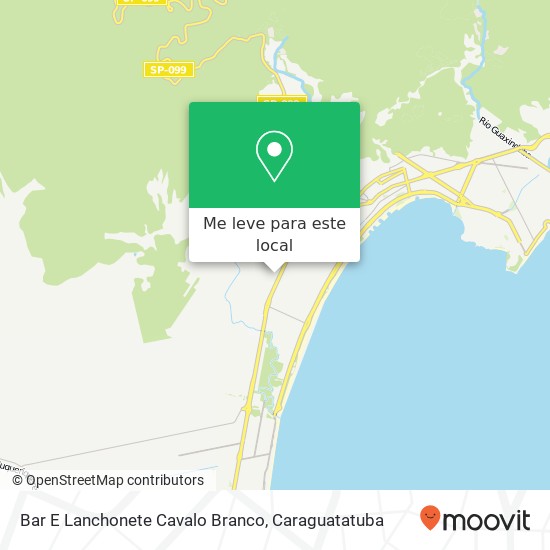 Bar E Lanchonete Cavalo Branco, Avenida Rio Grande do Norte, 845 Jardim Progresso Caraguatatuba-SP 11665-311 mapa