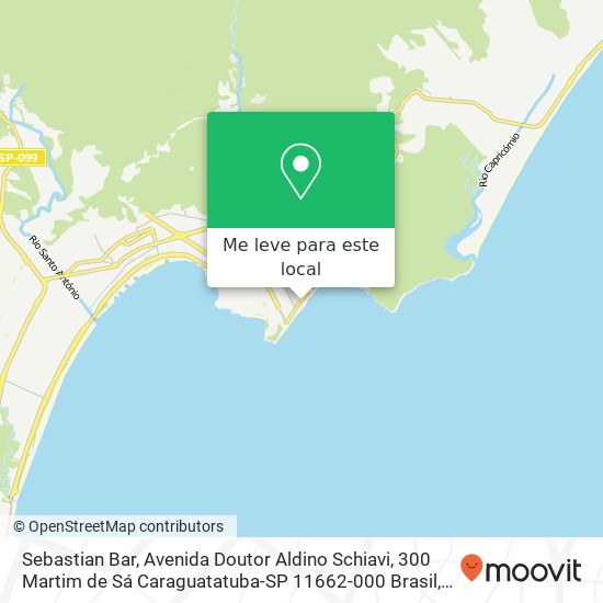 Sebastian Bar, Avenida Doutor Aldino Schiavi, 300 Martim de Sá Caraguatatuba-SP 11662-000 Brasil mapa
