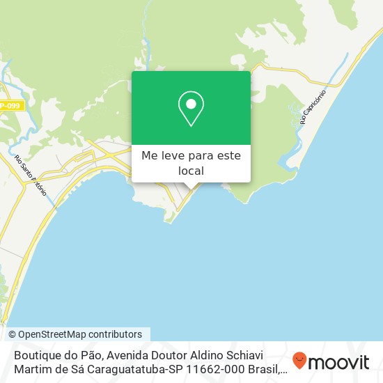 Boutique do Pão, Avenida Doutor Aldino Schiavi Martim de Sá Caraguatatuba-SP 11662-000 Brasil mapa