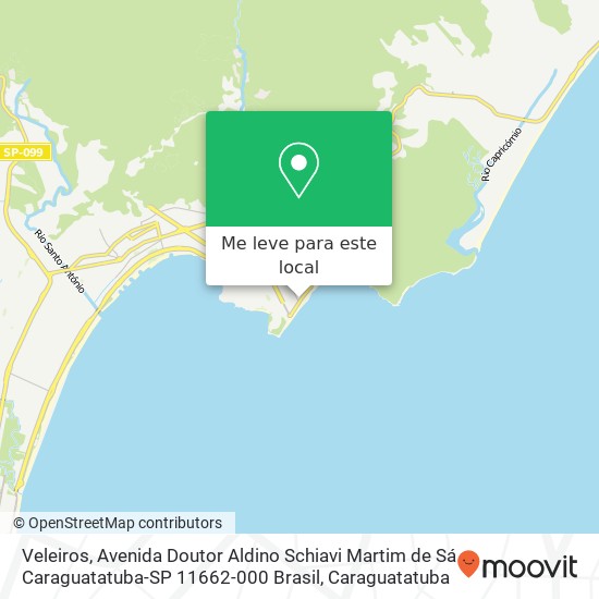 Veleiros, Avenida Doutor Aldino Schiavi Martim de Sá Caraguatatuba-SP 11662-000 Brasil mapa