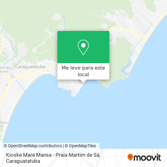 Kioske Maré Mansa - Praia Martim de Sá mapa