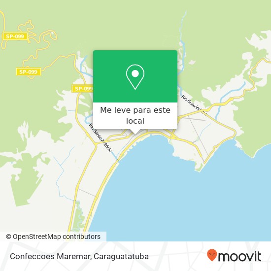 Confeccoes Maremar, Avenida Padre Anchieta, 502 Centro Caraguatatuba-SP 11660-010 mapa