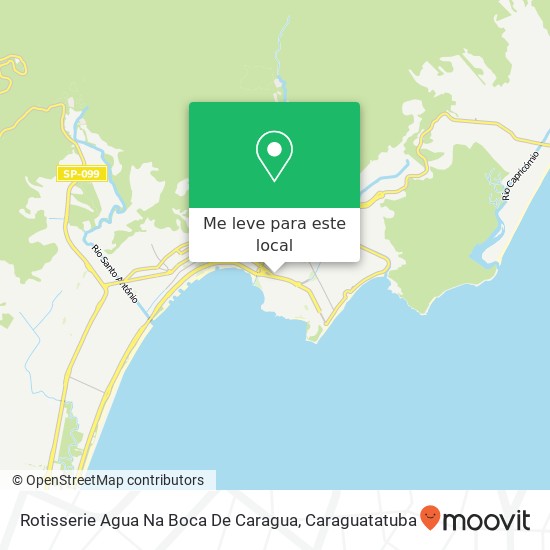 Rotisserie Agua Na Boca De Caragua, Rua Monsenhor Ascânio Brandão, 30 Prainha Caraguatatuba-SP 11661-210 mapa