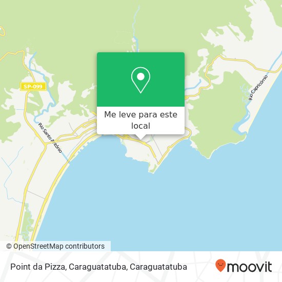 Point da Pizza, Caraguatatuba, Avenida Paulo Ferraz da Silva Porto Prainha Caraguatatuba-SP mapa
