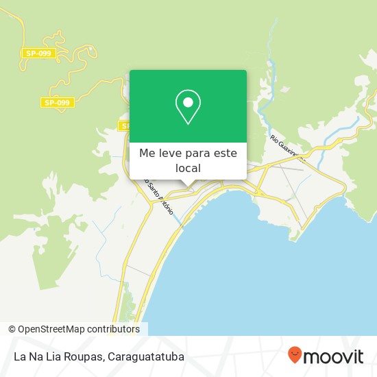 La Na Lia Roupas, Avenida Frei Pacífico Wagner, 68 Centro Caraguatatuba-SP 11660-280 mapa