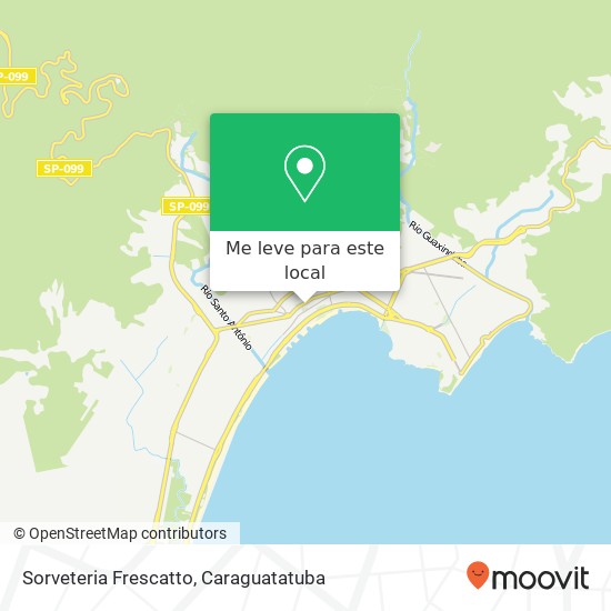 Sorveteria Frescatto, Rua Sebastião Mariano Nepomuceno, 175 Centro Caraguatatuba-SP 11660-130 mapa