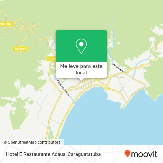 Hotel E Restaurante Acaua mapa