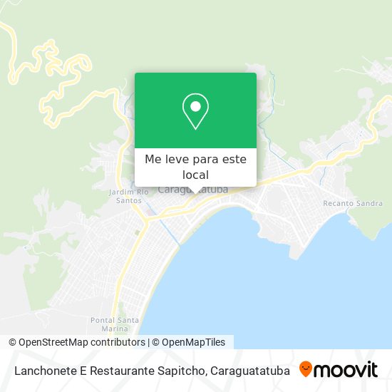 Lanchonete E Restaurante Sapitcho mapa
