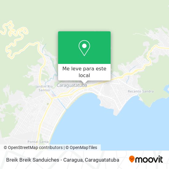 Breik Breik Sanduiches - Caragua mapa